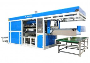 EPS地暖模块全自动吸塑机 自动传送裁切一体吸塑成型设备